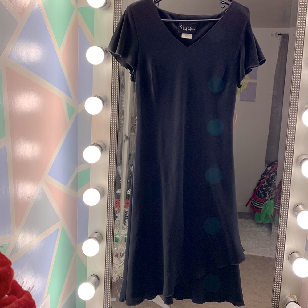 Black Short Sleeve Dress